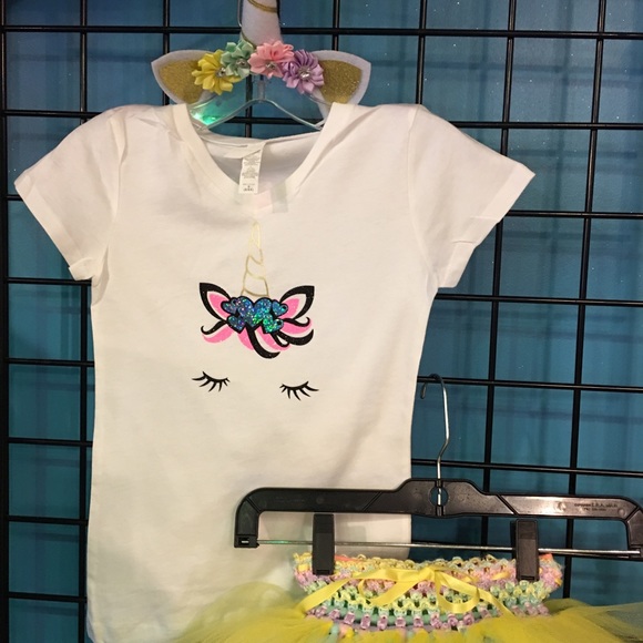 Tutu set baby unicorns 6 months to 4t - Picture 3 of 5